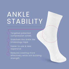 Apolla Performance Shock Crew Compression Socks 20-30mmHg with arch support and ankle stability for all-day comfort