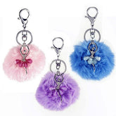 Dance Keychain - Plush Ball Ballet Dancer