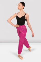 Bloch P5502G Girls Trash Bag Pants Ripstop Raspberry Front