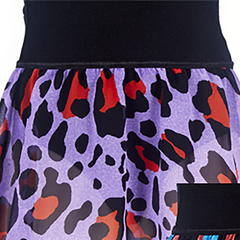Dasha Designs 4333AP girls animal print pull-on dance skirt