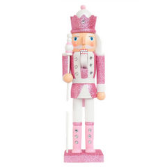 Pink Splendor 15-Inch Wooden Nutcracker