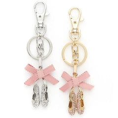 Ballet Shoe Keychain with Bow - Dasha Designs 2826