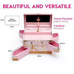 Enchantmints Ballet School Musical Jewelry Box with twirling ballerina