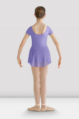 Bloch Girls Prisha Short Sleeve Skirted Leotard CL8262 | Classic Georgette Dance Dress