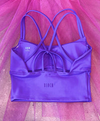 Bloch Z55773G Double Strap crop top Element Violet