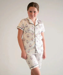 Paw De Chat Girls Silk Pajamas Dance Ballet Front 2 | Texas Dance Supply