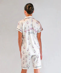 Paw De Chat Girls Silk Pajamas Dance Ballet Back | Texas Dance Supply