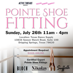 Certified Pointe Shoe Fitting Deposit – Applies to New Pointe Shoe Purchase