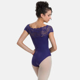 So Danca SL16 Matilda Adult Cap Sleeve Leotard with Lace