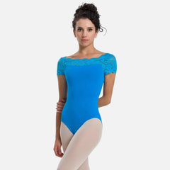 Só Dança SL16 Matilda Adult Cap Sleeve Leotard with Lace
