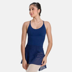 So Danca SL66 Nancy adult wrap ballet skirt in semi-sheer crepe fabric