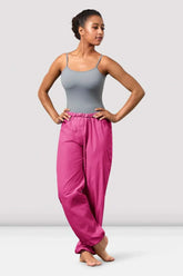Bloch P5502 Ladies Trash Bag Pants Ripstop Raspberry Front | Texas Dance Supply