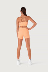 Bloch Z55772G Rib Striker crop top apricot