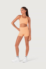 Bloch Z55772G Rib Striker crop top apricot