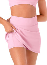 Bloch A52501G Essence skirt with shorts Child Bubblegum