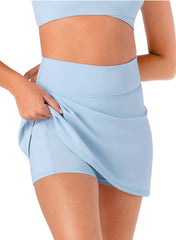 Bloch A52501G Essence skirt with shorts Child - Icicle Blue