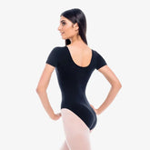 Adult Short Sleeve Basic Leotard Leotards Só Dança Adult P Black