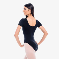 Adult Short Sleeve Basic Leotard Leotards Só Dança Adult P Black