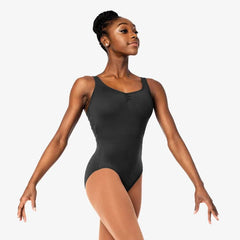 Adult Tank Leotard with Pinch Front and Mesh Back Leotards Só Dança