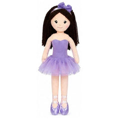 15 inch ballerina dolly plush with organza tutu and ballet slippers