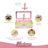 Ballerina Music Box - Heart-Shaped