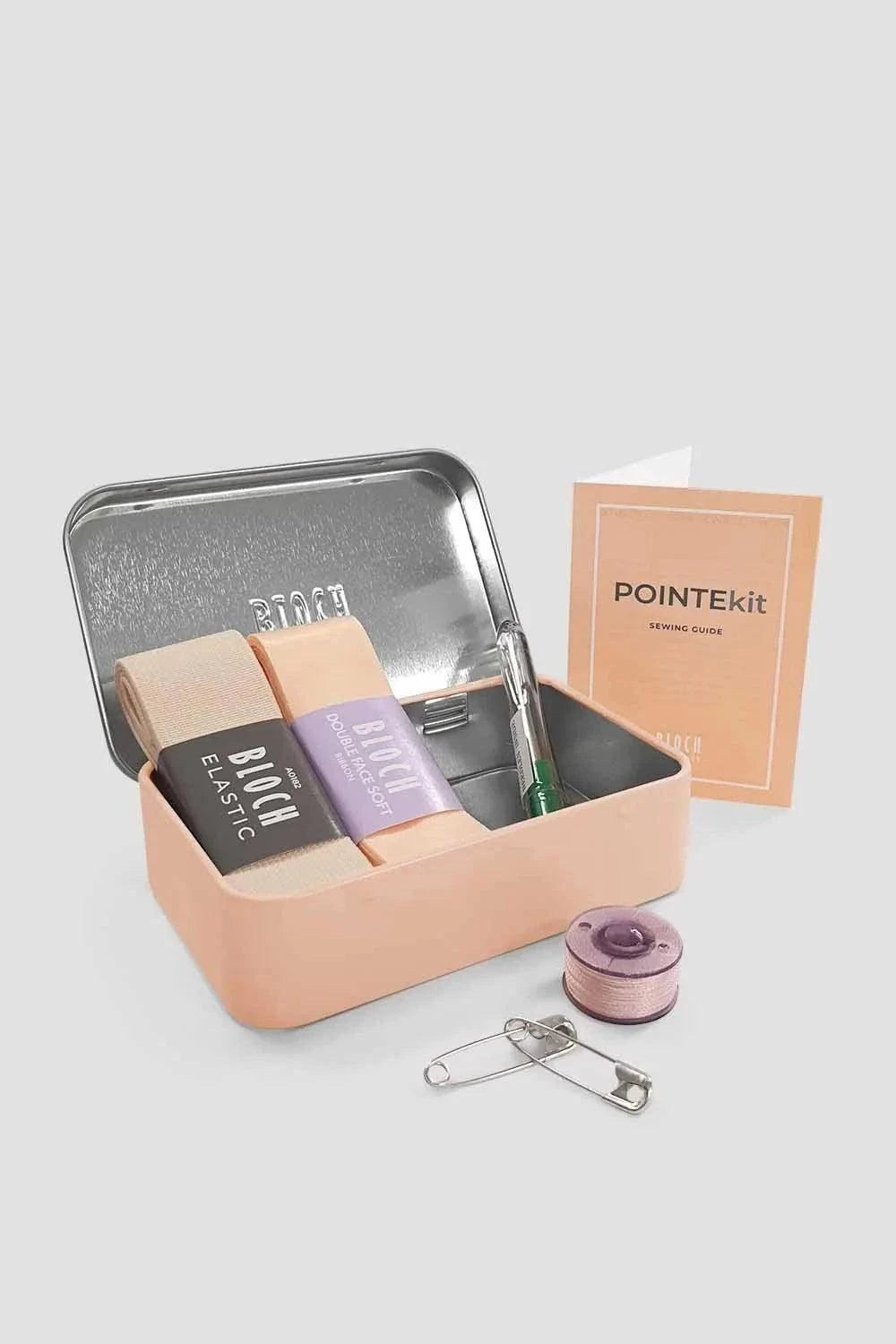 Bloch Classic Ribbon Kit with satin ribbon and elastic for pointe shoes