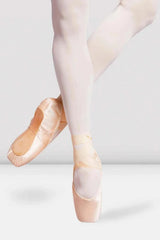 Bloch European Balance Lisse Enhanced Arch Pointe Shoes with wide platform and contoured heel