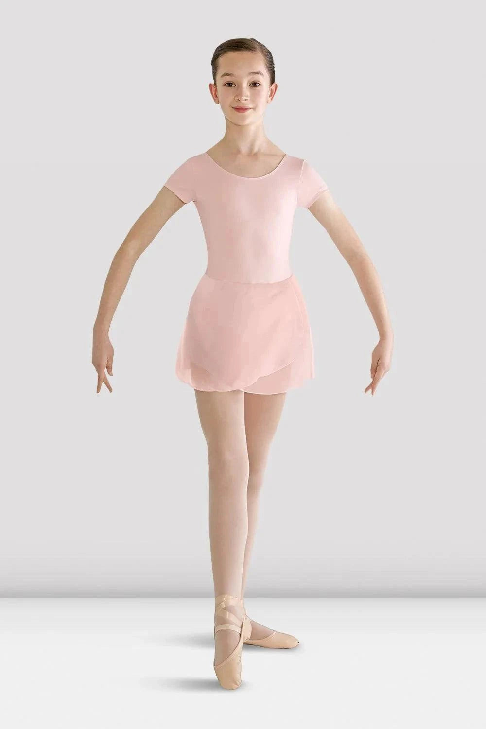 Bloch Girls Prisha short sleeve skirted leotard dress for ballet