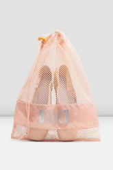 Bloch large pointe shoe bag mesh drawstring storage for dance shoes