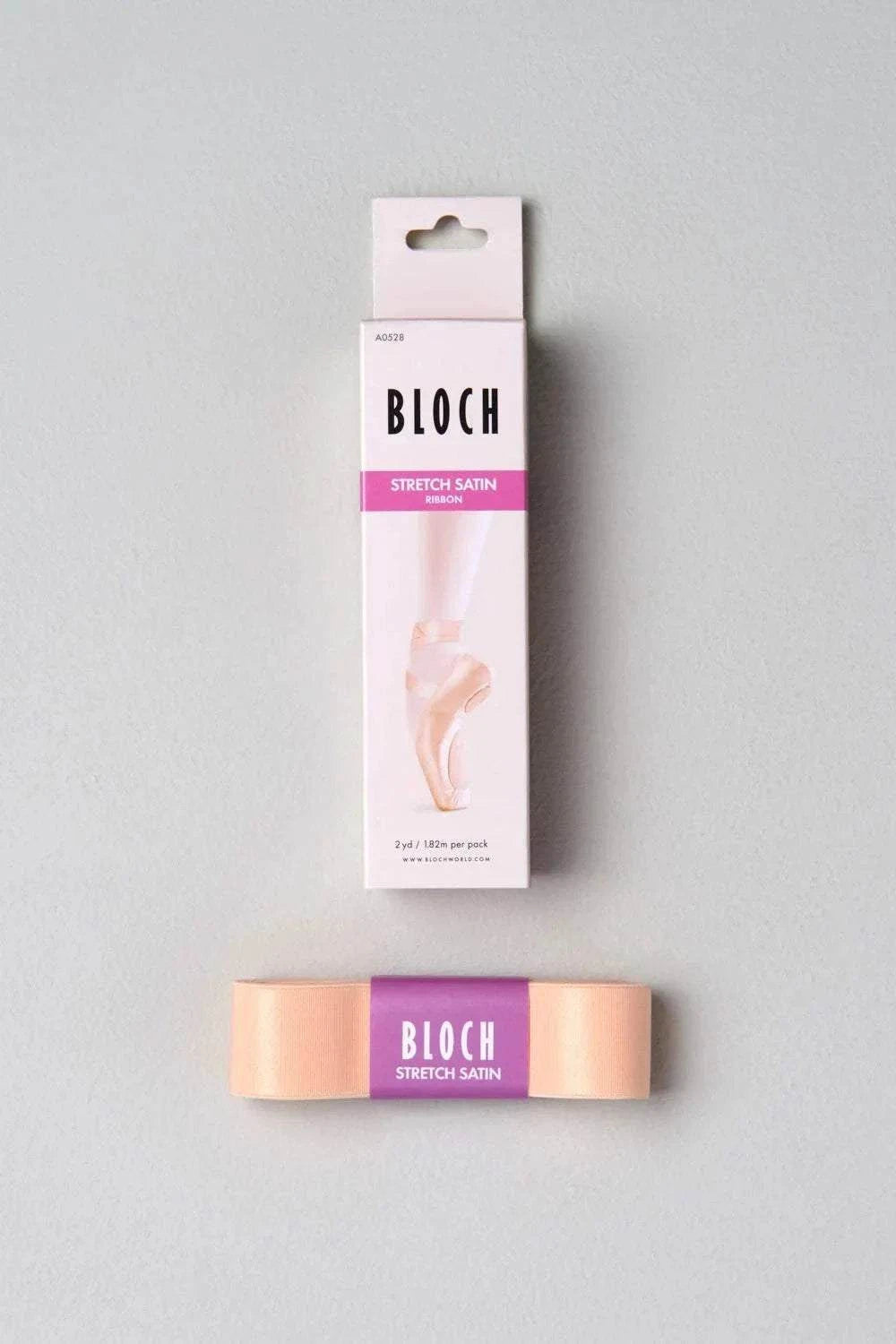 Bloch Stretch Satin Ribbon A0528 for flexible pointe shoes