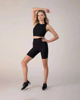 BLOCHsculpt™ 8 Inch Bike Short Bottoms Bloch Adult XS Ebony