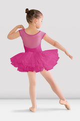 Bloch Girls Hanami Tutu Leotard | Mesh Sleeve Ballet Dress