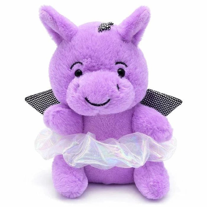 Dasha Designs purple dragon plush with organza tutu
