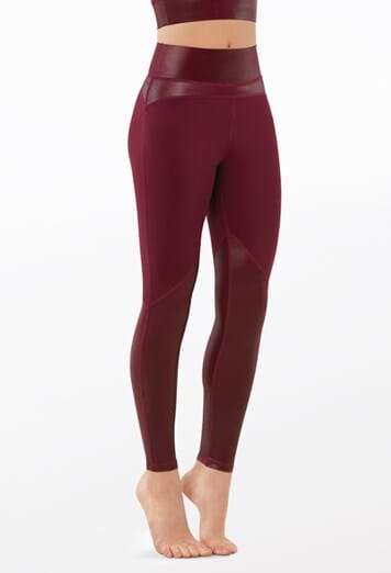 FlexTek Shimmer Leggings Bottoms FlexTek Child S Mulberry