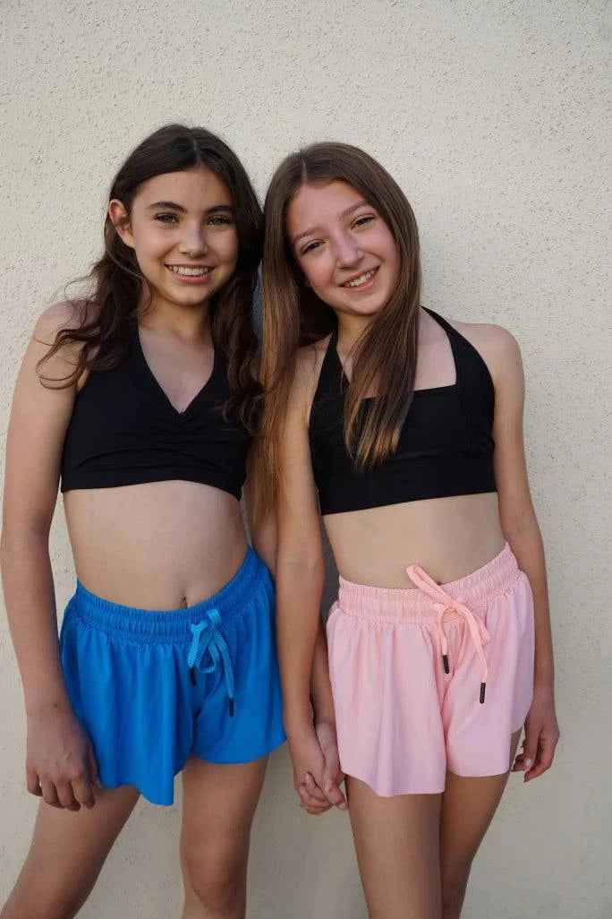 Kids Shorts - Flutter Skort Bottoms Trendy Trends Turquoise Youth S 