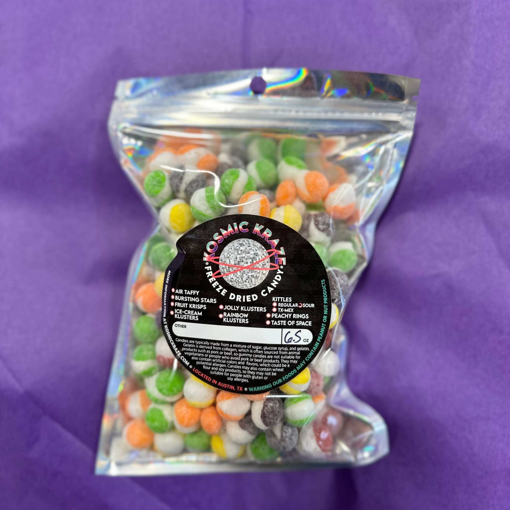 Freeze-Dried Candy Snacks Kosmic Kraze Sour Kittles 
