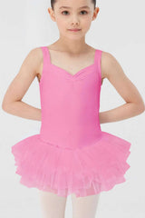 Tutu Skirted Leotard Dress - Noisette