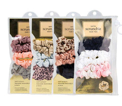 Lindo Satin Scrunchie Hair Ties (6pcs/set) - Small Size Hair Accessories Lindo