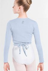 Menuet Ballet Wrap Top Cross Over Wear Moi Sky
