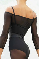 Meshie Crop Top Tops Jule Dancewear