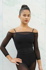 Meshie Crop Top Tops Jule Dancewear