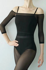 Meshie Crop Top Tops Jule Dancewear Adult XS Black