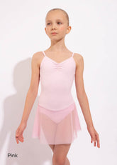 Nikolay camisole child dance dress with adjustable front pinch and draping skirt