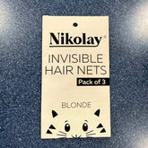 Nikolay invisible hair nets 3 pack for ballet buns