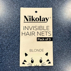 Nikolay invisible hair nets 3 pack for ballet buns