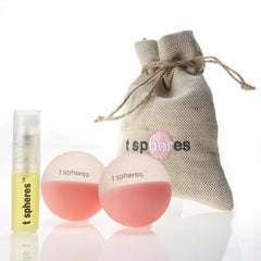 TSpheres Perk Up aromatherapy massage ball – portable peppermint and grapefruit self-massage tool