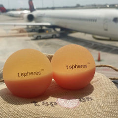 TSpheres Perk Up aromatherapy massage ball – portable peppermint and grapefruit self-massage tool