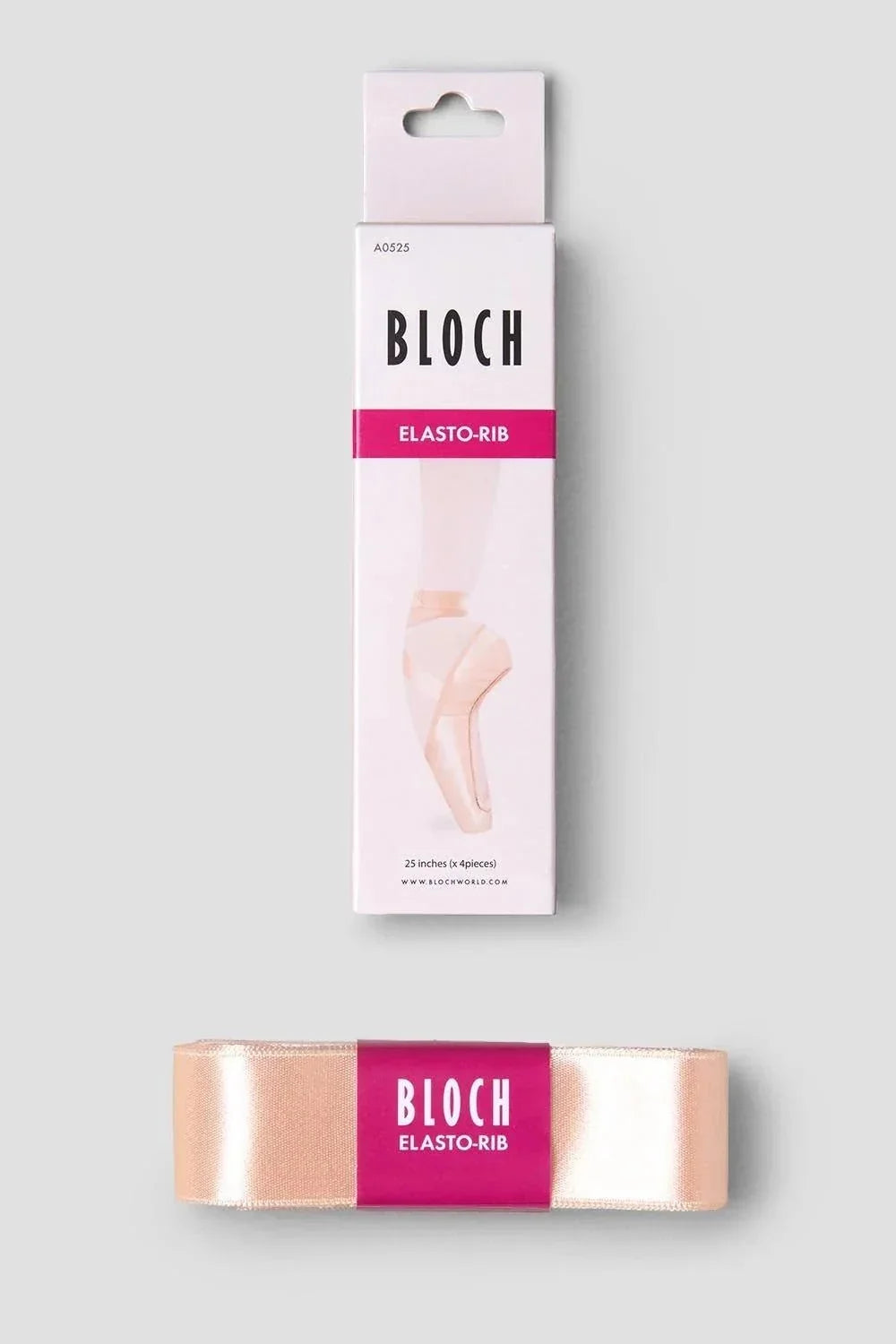 Bloch Elastorib Stretch Ribbon A0525 for Pointe Shoes