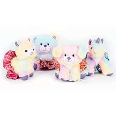 Sherbet Animal Plush w/Tutu Scrunchie Gifts Dasha Designs