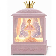 Sweet Dreams Musical Ballerina Lantern with light-up glitter snow globe